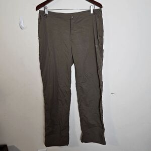 Outdoor Research 3XDry Pants Women's Tan Size Large Zippered Back Pockets